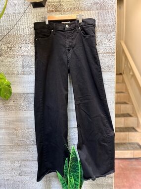 Levi's | 318 Shaping Wide Leg High-Rise Denim Jeans - Women's 31x31, Black